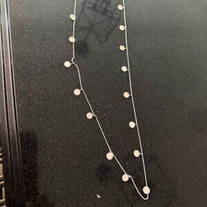Stella & Dot silver necklace.